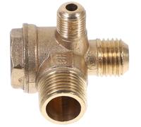 SAFIGLE Clapet Anti-retour Cuivre pour Compresseur Air Vanne à Ports et Facile à Installer Accessoire Pneumatique pour Alimentation Air Compatible Compresseur sans Huile