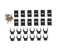 SAFIGLE Clip Plinthe Cuisine Réglable Plastique PP Noir Jeu de Kits avec Clips Grandes Fixations et Vis Support Meuble Multifonction pour Armoires Bibliothèques et Dressings Installation