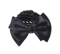 SAFIGLE Coiffe à Nœud Élastique Filet à Cheveux Noir, Taille Unique, Accessoire Coiffure Professionnel Pour Femmes, Adapté Bureau Et Danse, Filet à Cheveux En Chignon, Confortable Et Pratique