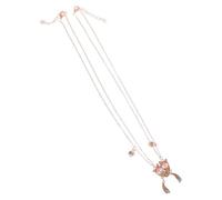 SAFIGLE Collier Amitié Magnétique Cœur Pendentif Stitch Renard Bijoux Fille Amies Petite Fille