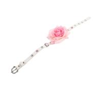 SAFIGLE Collier Choker Fleurs Orchidée Artificielles pour Femmes Long Wrap Phalaenopsis avec Style Accessoire Élégant pour Fêtes et Événements Sociaux