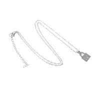 SAFIGLE Collier Couple Lock Acier Inoxydable Pendentif Anniversaire pour Femme et Copine et Durable pour Relation Romantique