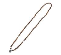 SAFIGLE Collier de Perles Bois avec Pendentif Lotus Élégant et Bracelet Décoratif