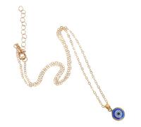 SAFIGLE Collier Pendentif Œil de Protection Bleu avec Chaîne Extension pour Femme Élégance
