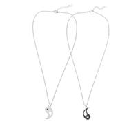 SAFIGLE Colliers Assortis Yin Yang Pendentif Puzzle En Métal Solide Pour Couples Et Amis Saint-valentin Présent Unisexe