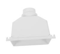 SAFIGLE Connecteur PVC pour Descente Gouttière Carrée Raccord Drainage Pluvial Robuste et Étanche Adaptateur Résistant Déformation pour Collecteur Eau de Pluie Outdoor