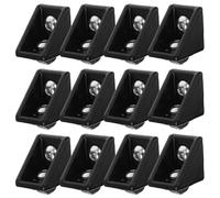 SAFIGLE Connecteurs d'Extrusion 20X20 en Aluminium, Lot de 20 Supports en L pour Profilé Aluminium Série 2020, Adaptés aux Structures Modulaires et Rails d'Atelier Couleur Aléatoire