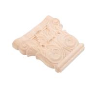 SAFIGLE Corbeau Bois Massif Sculpté Style Européen Corbeau Angle Non Peint Décoration Murale et Meuble avec Surface Lisse à Peindre Élément Décoratif pour Colonne et Cabinet