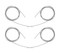 SAFIGLE Corde de Remplacement pour Filet de Panier de Basket en Fil d'acier Argenté, Résistant à l'abrasion Jeux Intensifs, 4 Pièces pour Cerceaux Intérieurs et Extérieurs