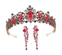 SAFIGLE Couronne à Cristaux Et Boucles D'oreilles Pour Mariage Bijoux De Mariée Avec Détails Scintillants Ensemble Accessoires Pour Demoiselles D'honneur Et Cérémonies
