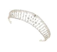 SAFIGLE Couronne de Mariage Diadème Élégant avec Accessoire de Tête pour Cérémonie et pour Look de Princesse Lors de Mariages et Fêtes