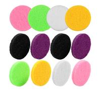 SAFIGLE Coussinet Diffuseur d'Arômes 12 Pièces Multicolores pour Diffuseur d'Aromathérapie Recharges Parfumées en Coton Absorbant pour Maison et Voiture