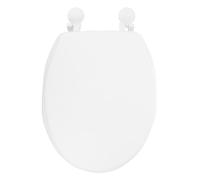 SAFIGLE Couvercle de Toilette Épais en Mousse Blanc Uo Joint D'étanchéité, Accessoire de Salle de Bain Solide, Siège Wc Confortable pour Usage Domestique