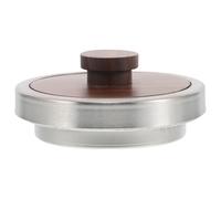 SAFIGLE Couvercle en Bois de Noyer pour Théière en Verre, Protection Anti-brûlure Bords Lisses, Accessoire Multifonction pour Tasse, Maison et Bureau, Couvre-tasse Solide et Naturel