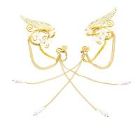 SAFIGLE Créoles Écouteurs Elf Ear avec Franges Boucles Oreilles sans Perçage pour Femmes et Accessoire Élégant et Chic et Durable