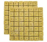 SAFIGLE Cubes de Culture en Jaune pour Germination de Plantes, Support de Croissance Sain des Racines, Pack de 98 Pièces Culture Hors-Sol en Conteneur