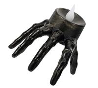 SAFIGLE Décoration Halloween Main Squelette Lampe Sans Flamme LED Veilleuse Nuit pour Maison Hantée et Fête Effrayante