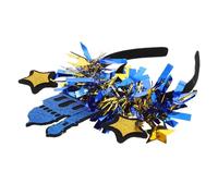 SAFIGLE Décorations pour Aïd Moubarak Bandeau Coiffe Étoile pour Fêtes Serre-têtes Mariage et Cortège Bijou de Tête Chic pour Célébrations