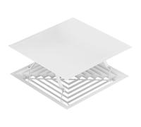 SAFIGLE Déflecteur et Dirige L'air Conditionné en Fer et Tissu Blanc de Climatiseur Carré Protège du Vent Direct pour Camping et Bureau