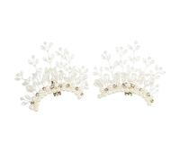 SAFIGLE Delicate Crystal Shoe Buckles Accessory For High Heels And Flats Creative Detachable Pearl Decoration For Wedding And Daily Wear