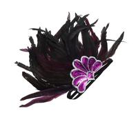 SAFIGLE Diadème à Plumes Colorées Accessoire de Costume Ajustable pour Fêtes Élégant et Durable pour Photos et Événements Thématiques