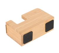 SAFIGLE Distributeur de Ruban Adhésif de Bureau 18-25mm, Bambou et Abs Dévidoir de Ruban Adhésif et Étiquettes Kaki, pour Arts Plastiques et Scrapbooking