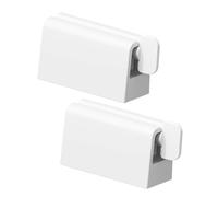 SAFIGLE Distributeur Mural de Dentifrice sans Perçage Presse Tube Antidérapant avec Support pour Crèmes et Gels Installation Simple sans Outil Lot de Blanc