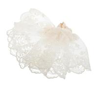 SAFIGLE Double Layer Lace Hair Scrunchies For Women Soft Elastic Ponytail Holder For Low Buns French Inspired Stylish Hair Ties And Elegant Looks