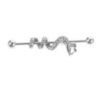SAFIGLE Dragon Head Helix Barbell Earring Acier Inoxydable Pour Piercing Cartilage Bijoux Unisexes Élégants Et Confortables