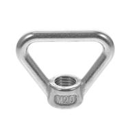 SAFIGLE Écrou Anneau Acier Inoxydable Écrou Œillet de Levage Résistant Corrosion pour Équipement Marin et Système de Levage