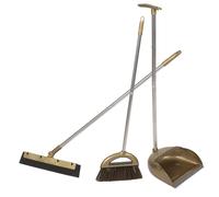 SAFIGLE Ensemble Balai et Pelle à Poussière en Plastique et Métal, Facile à Porter, Prise Confortable, pour Nettoyage du Sol et Salle de Bain la Maison