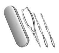 SAFIGLE Ensemble D’outils pour Manger des Crabes 4 Pièces en Acier Inoxydable 304, Pinces et Fourchettes à Crabes Multifonctions, Accessoire Cuisine pour Fruits de Mer et Fêtes Barbecue