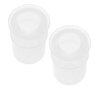 SAFIGLE Ensemble de 2 Ventouses en Silicone Alimentaire Transparentes Mini pour Massage et Relaxation Musculaire des Garçon et Filles, Kit Portable de Ventouses Douces Réutilisables,