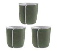SAFIGLE Ensemble de 3 Housses Isolantes en Aluminium pour Pots de Fleurs, Protection Contre Le Gel et Surchauffe du Sol, Adaptées pour Arbustes en Jardin Extérieur Toute l'Année