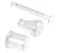 SAFIGLE Ensemble de Matériel Scientifique 3 Pièces Bécher 50 Ml, Erlenmeyer 50 Ml et Cylindre Gradué 10 Ml en Verre Transparent, Dispositif de Mesure Précis pour Laboratoire Professionnel