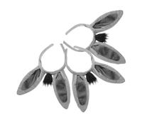 SAFIGLE Ensemble Serrage-tête Oreilles D'âne 3 Pièces pour Déguisement Animal de Zoo, Fête Foraine et Cosplay Garçon et Filles Adulte 27x20 Cm en Peluche Confortable