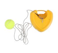 SAFIGLE Entraîneur de Tennis Cœur à Rebond Élevé avec Base Rétractable | Abs Pe Eva, Usage Solo Extérieur, pour Débutant, Rangement Facile, Balle et Raquette Compatibles