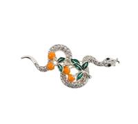 SAFIGLE Épinglette Forme De Serpent Strass Broche Décorative Pour Vêtements Et Manteau Accessoire De Mode Unique Et Élégant