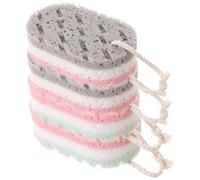 SAFIGLE Éponge De Bain Exfoliante Corps 4 Pièces Brosses De Bain Double Face Pour Femme Et Homme Accessoire Exfoliant Nettoyage Profond Peau Usage Quotidien