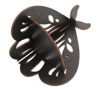 SAFIGLE Étagère Murale Flottante D’Angle en Bois Foncé, Décorative | Triangle Compact, Rangement Discret, pour Appartement, Bureau et Coin Café, Style Moderne Sobre