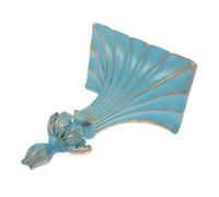 SAFIGLE Étagère Murale Flottante Murale Matériau Résistant Support de Rangement Décoratif pour Salon Bureau Porte-Plantes et Organiseur de Petits Objets Charge Lourde Couleur Bleu