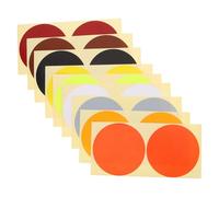 SAFIGLE Étiquettes Autocollantes Rondes 10 Cm 60 Pièces 20 Couleurs Assorties Pastilles Adhésives à Codage Couleur pour Organisation Scolaire, Bureau et Maison