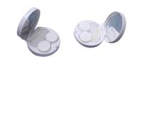 SAFIGLE Étui à Lentilles De Contact Marbré Blanc Portable Léger Compact pour Voyage Maison Entretien Sûr Lentilles Contact