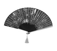 SAFIGLE Éventail Pliant Main Soie Style Vintage Chinois pour Danse et Mariage Léger et Décoratif pour Accessoires de Poche et Performances Couleur Aléatoire Couleur Aléatoire