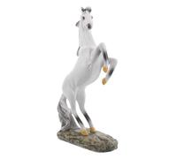 SAFIGLE Figurine Cheval Résine Feng Shui Décoration de Bureau et Maison Ornement Créatif du Calendrier Chinois Statue Cheval Debout pour Succès et Motivation Décor Contemporain et
