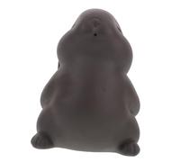 SAFIGLE Figurine Lapin Terre Cuite Vintage Ornement Miniature pour Thé Décoration Feng Shui Chinoise Accessoire de Cérémonie du Thé pour Maison et Bureau