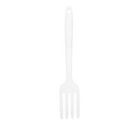 SAFIGLE Fourchette en Silicone Résistante à la Chaleur Grosse Fourchette Cuisine Polyvalente Blanche à Pois Blancs pour Pâtes Nouilles Sautées et Usage Quotidien