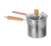 SAFIGLE Friteuse Pot Acier Inoxydable avec Panier Drainant Poignée Unique Compacte Antisplash pour Cuisine Familiale