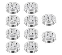 SAFIGLE Grille d'Aération Ronde en Acier Inoxydable 10 Pièces Persienne Double Face 35 MM Dispositif de Ventilation pour Armoires Meubles à Chaussures et Congélateurs Solide et