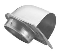 SAFIGLE Grille de Ventilation Inox U150 Mm pour Hotte D'extraction Extérieure, Déflecteur Anti-pluie Anti-vent en Acier Inoxydable 201, Couvercle de Conduit de Ventilation Murale Cuisine